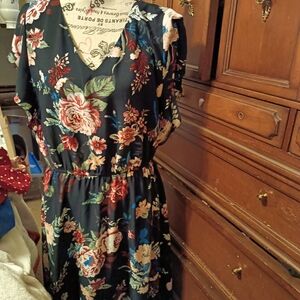 Floral V-Neck Dress